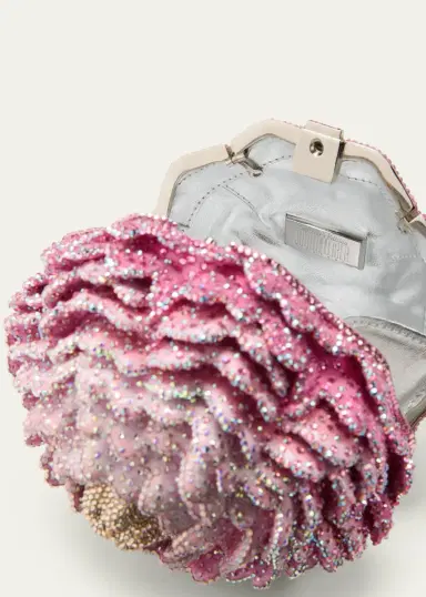 Judith Leiber Couture Peony Crystal-Embellished Clutch Bag | Thumbnail 4