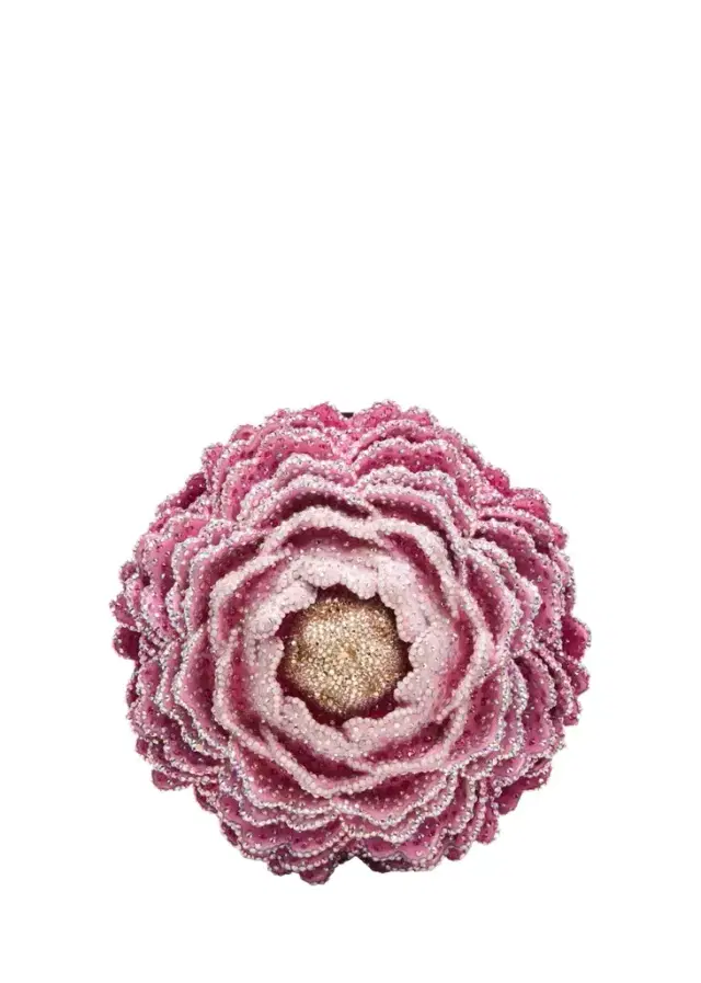 Judith Leiber Couture Peony Crystal-Embellished Clutch Bag