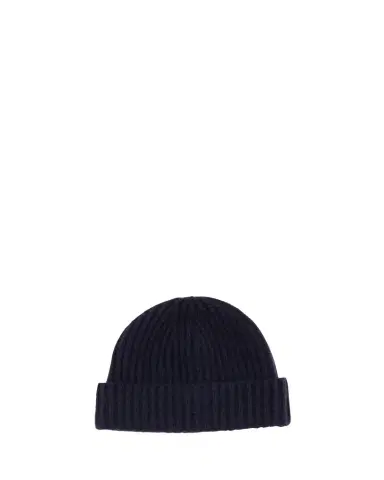 Bergdorf Goodman Men's Rib-Knit Cashmere Beanie Hat | Thumbnail 1