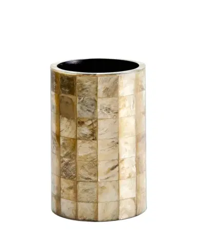 Labrazel Capiz Champagne Brush Holder | Thumbnail 1