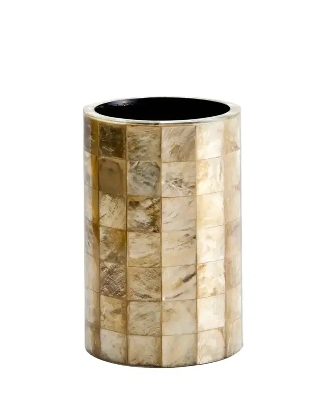 Labrazel Capiz Champagne Brush Holder
