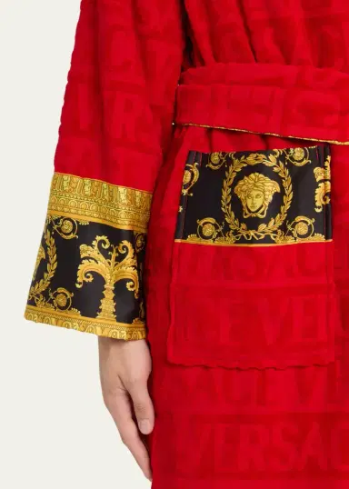 Versace Unisex Barocco Sleeve Robe | Thumbnail 12 Versace Unisex Barocco Sleeve Robe | Thumbnail 12