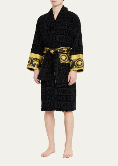 Versace Unisex Barocco Sleeve Robe | Thumbnail 4 Versace Unisex Barocco Sleeve Robe | Thumbnail 4
