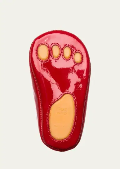 Elephantito Girl's Scalloped Leather Mary Jane, Baby | Thumbnail 3