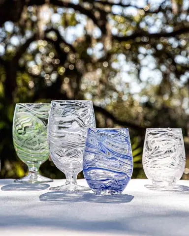Juliska Puro Marbled Stemless Wine Glass, 15 oz. | Thumbnail 5 Juliska Puro Marbled Stemless Wine Glass, 15 oz. | Thumbnail 5