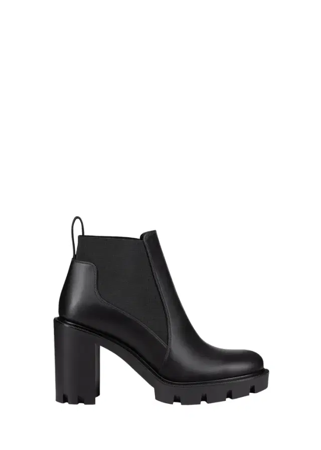 Christian Louboutin 70mm Marchacroche Leather Chelsea Booties