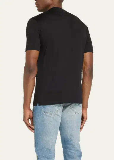 Cesare Attolini Men's Cotton Crew T-Shirt | Thumbnail 3