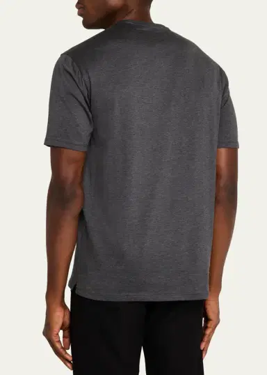 Cesare Attolini Men's Cotton Crew T-Shirt | Thumbnail 7