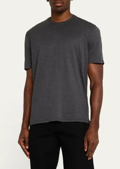 Cesare Attolini Men's Cotton Crew T-Shirt | Thumbnail 8