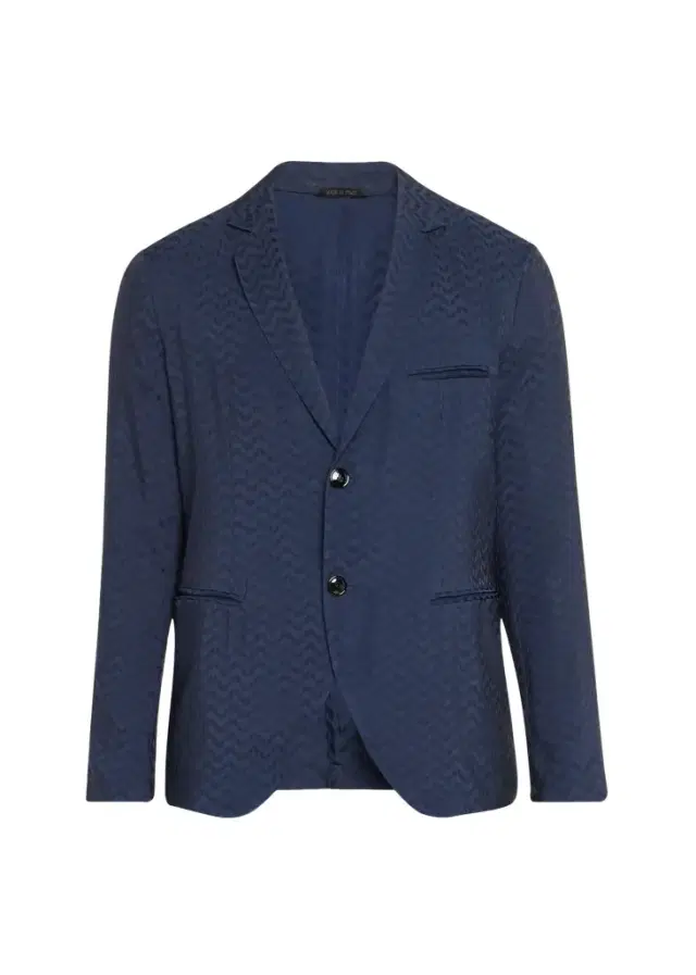 Giorgio Armani Men's Cupro Chevron Blazer