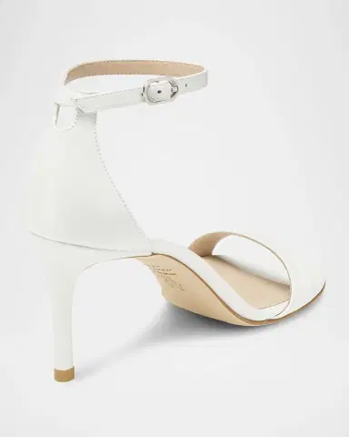 Stuart Weitzman Nudist Leather Ankle-Strap Sandals | Thumbnail 3