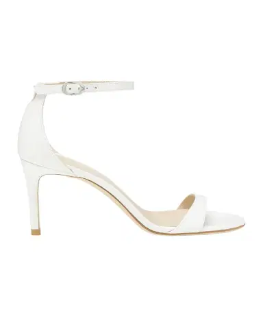 Stuart Weitzman Nudist Leather Ankle-Strap Sandals | Thumbnail 1