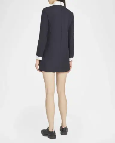 Thom Browne Tie-Neck Straight Shift Dress | Thumbnail 3