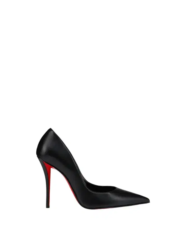 Christian Louboutin 100mm Miss Z Leather Pointed-Toe Pumps