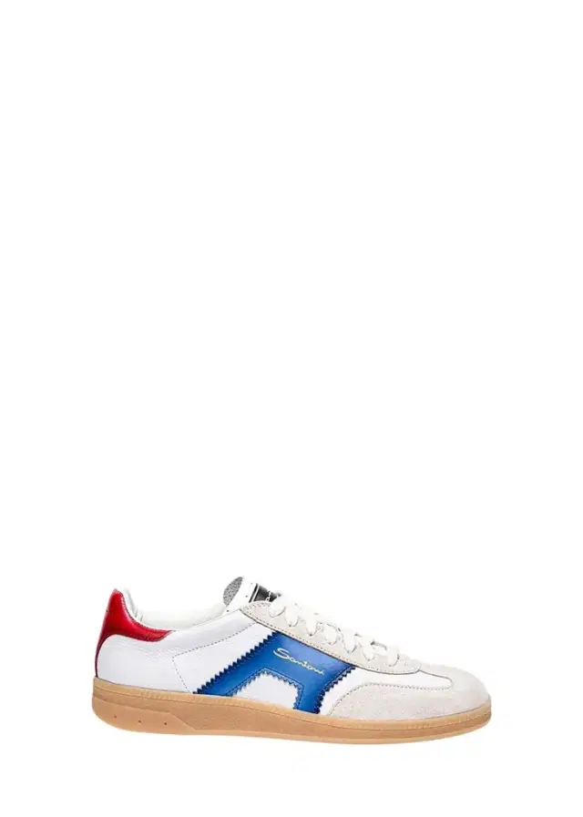 Santoni DBA Mixed Leather Low-Top Sneakers