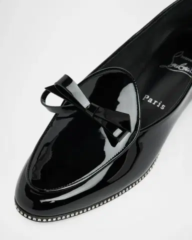Christian Louboutin Mocastrass Embellished Patent Leather Loafers | Thumbnail 3 Christian Louboutin Mocastrass Embellished Patent Leather Loafers | Thumbnail 3