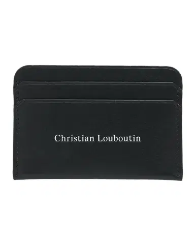 Christian Louboutin Men's Canopy Logo Leather Card Holder | Thumbnail 1 Christian Louboutin Men's Canopy Logo Leather Card Holder | Thumbnail 1