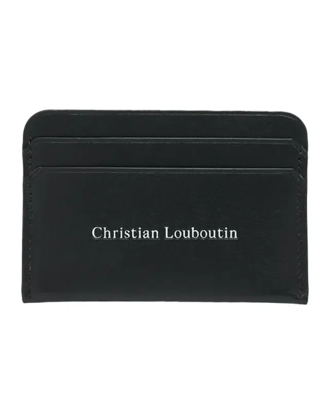 Christian Louboutin Men's Canopy Logo Leather Card Holder