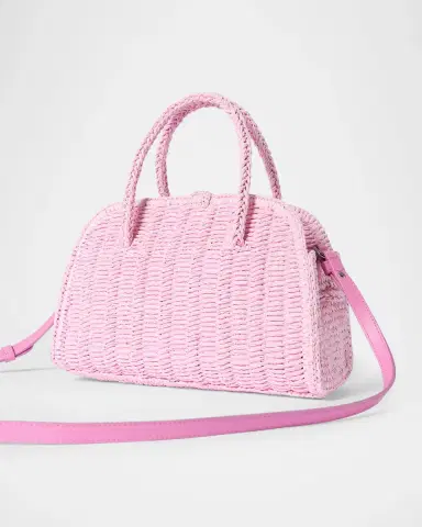Jacquemus Turismo Small Raffia Top-Handle Bag | Thumbnail 2