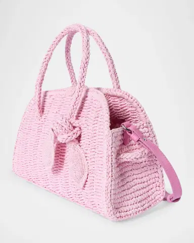 Jacquemus Turismo Small Raffia Top-Handle Bag | Thumbnail 3