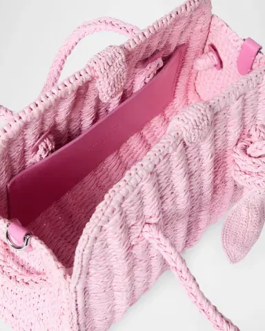 Jacquemus Turismo Small Raffia Top-Handle Bag | Thumbnail 4