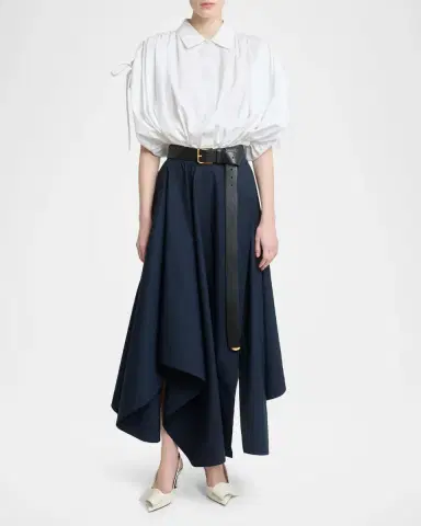Givenchy Asymmetric Handkerchief Midi Flare Skirt | Thumbnail 2