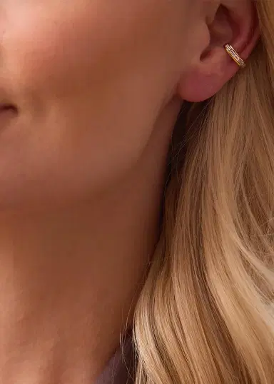 SARA WEINSTOCK Papua 18K Gold & Diamond Thin Ear Cuff | Thumbnail 2 SARA WEINSTOCK Papua 18K Gold & Diamond Thin Ear Cuff | Thumbnail 2