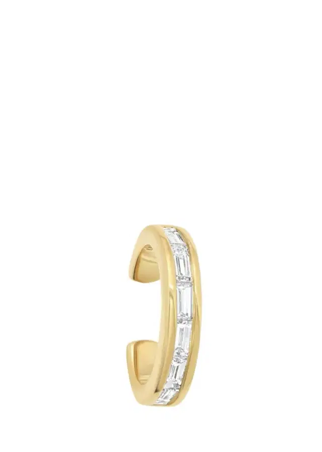 SARA WEINSTOCK Papua 18K Gold & Diamond Thin Ear Cuff