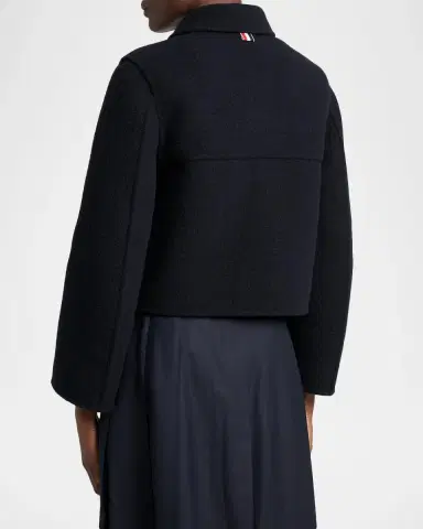 Thom Browne Brushed Wool Single-Breasted Jacket | Thumbnail 3