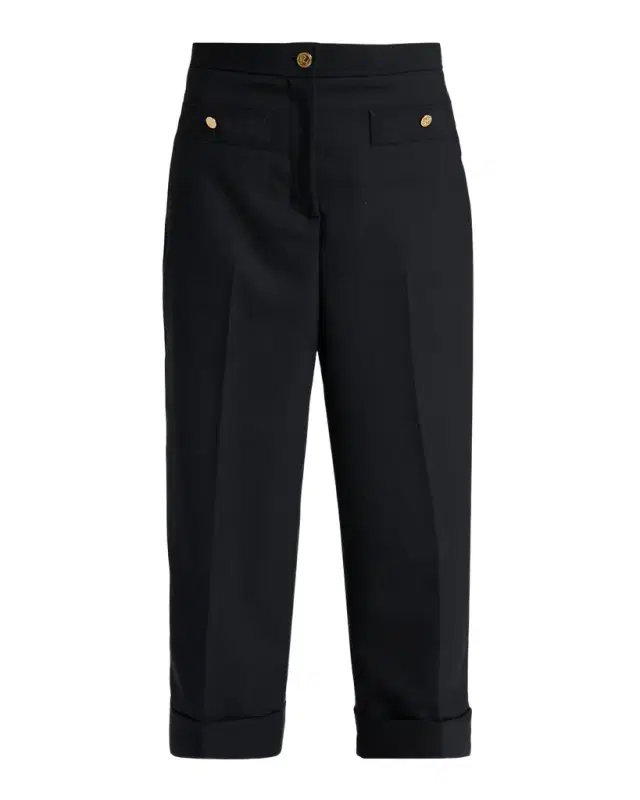 Thom Browne Wool Cardigan-Style Pocket Trousers