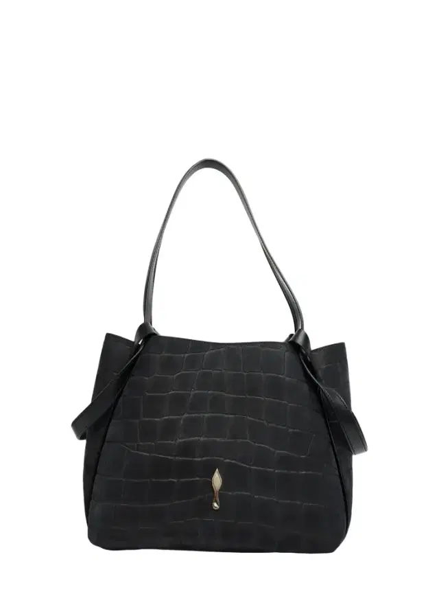 Christian Louboutin Bettina Small Croc-Embossed Suede Tote Bag