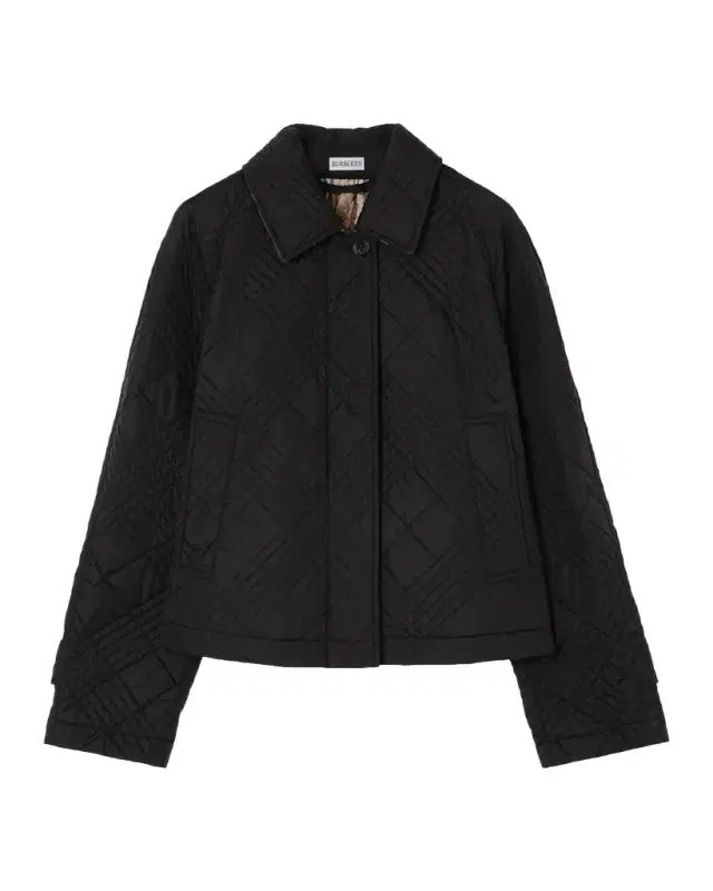 Burberry Tiffield Quilted Nylon Crop Jacket