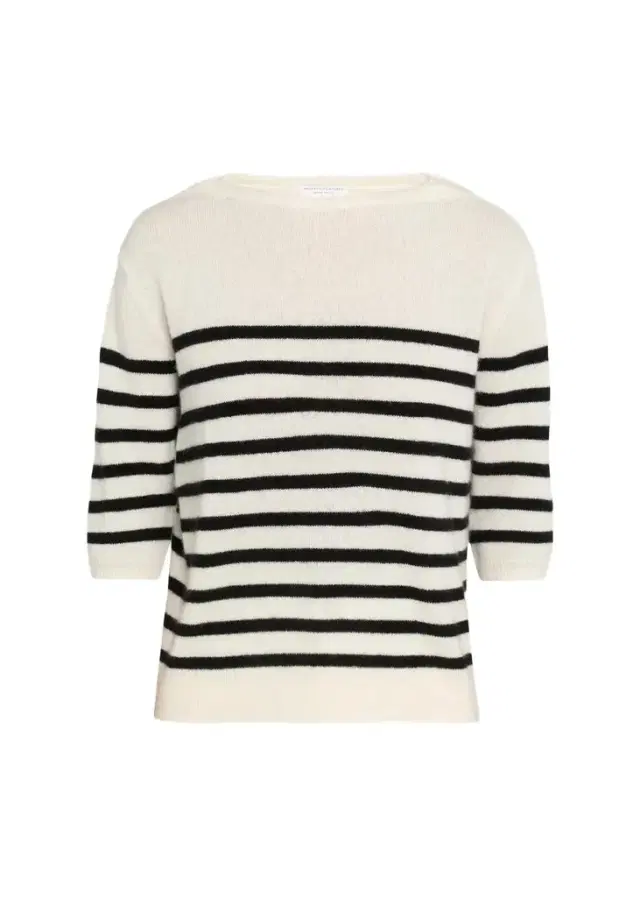 MAJESTIC FILATURES Merino Extrafine Striped Crewneck Sweater