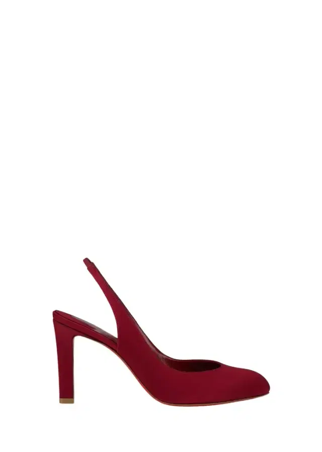 Christian Louboutin 85mm Fanny Love Satin Slingback Pumps