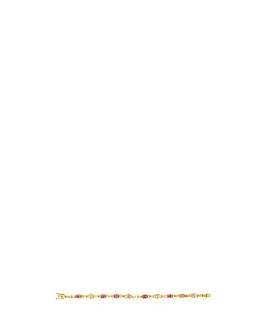 DARIUS One-of-a-Kind 18K Pink Sapphire and Diamond Link Bracelet | Thumbnail 1