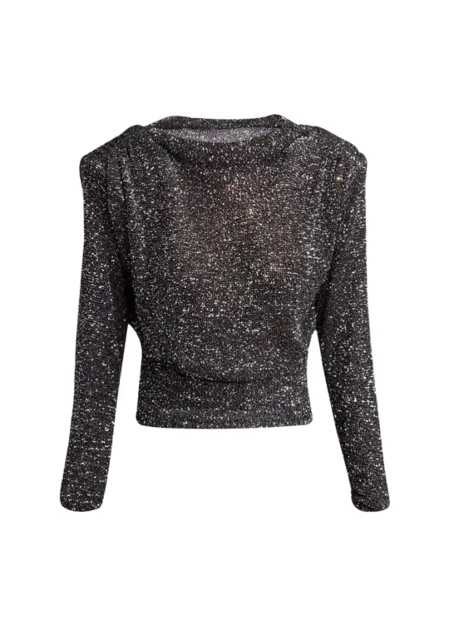 Valentino Garavani Sequined Dolman-Sleeve Sweater