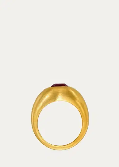 DARIUS One-of-a-Kind 18K Emerald-Cut Pink Sapphire Ring | Thumbnail 2