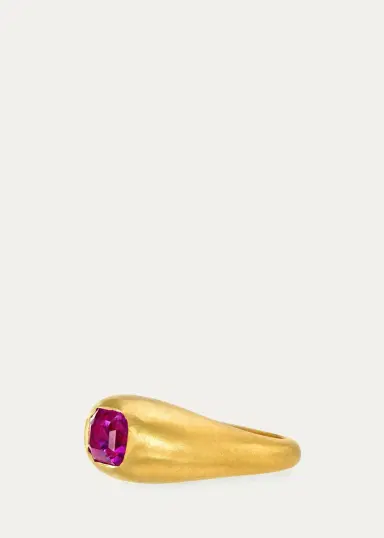 DARIUS One-of-a-Kind 18K Emerald-Cut Pink Sapphire Ring | Thumbnail 3