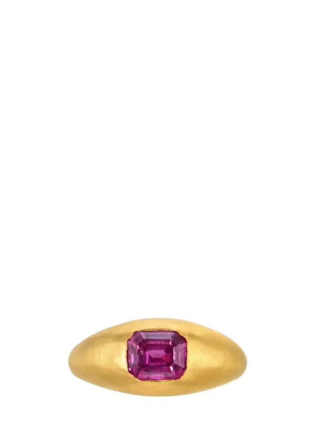 DARIUS One-of-a-Kind 18K Emerald-Cut Pink Sapphire Ring
