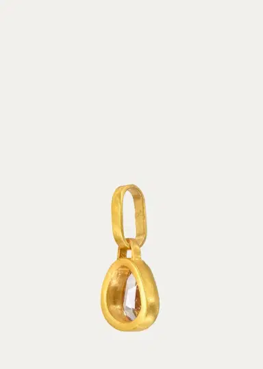 DARIUS 18K Light Purple Sapphire Pear Ziggurat Pendant | Thumbnail 2