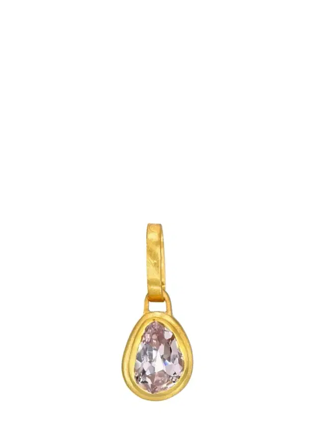 DARIUS 18K Light Purple Sapphire Pear Ziggurat Pendant