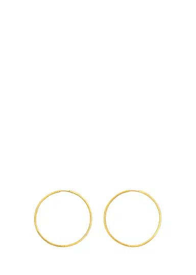 DARIUS 18K Fairy Hoop Earrings, 36mm | Thumbnail 1