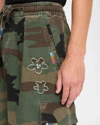 Nahmias Floral-Appliqué Camo Cargo Shorts | Thumbnail 5