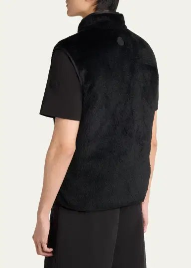 Moncler Men's Faux-Fur Vest | Thumbnail 3