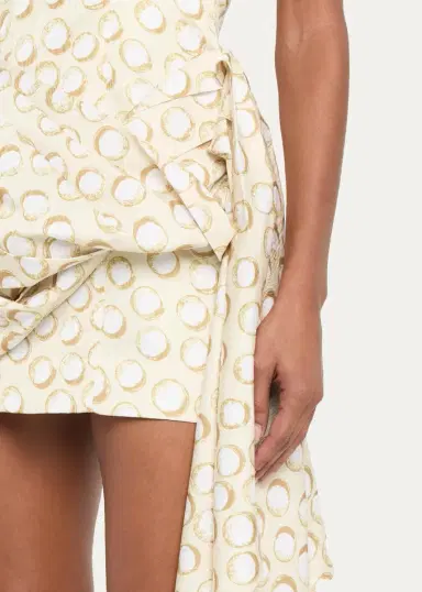 ALÉMAIS Paula Draped Off-Shoulder Mini Dress | Thumbnail 5