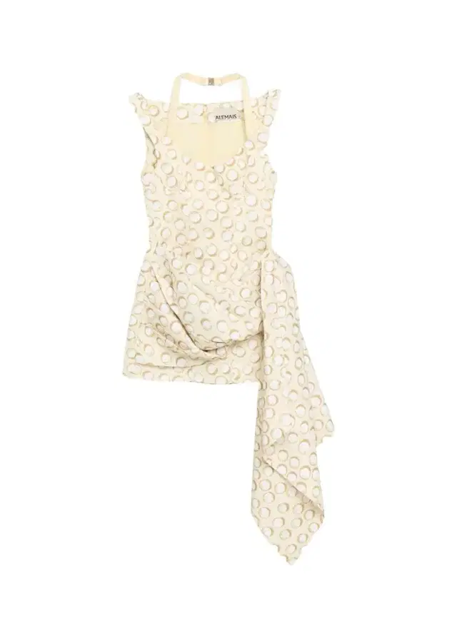 ALÉMAIS Paula Draped Off-Shoulder Mini Dress