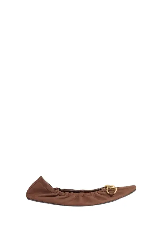 Gucci Ruched Suede Ballerina Flats
