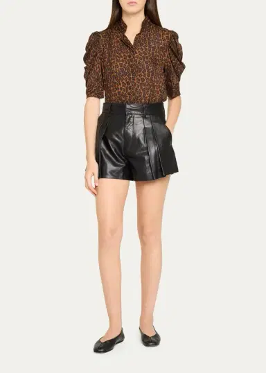 Frame The Leather Structural Shorts | Thumbnail 2 Frame The Leather Structural Shorts | Thumbnail 2