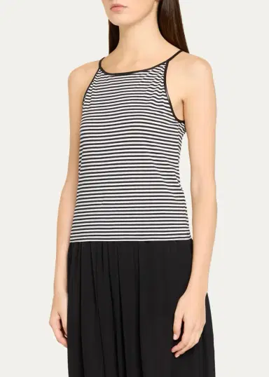 Frame The Leather-Trim Tank Top | Thumbnail 4 Frame The Leather-Trim Tank Top | Thumbnail 4