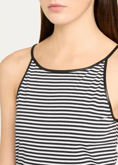 Frame The Leather-Trim Tank Top | Thumbnail 5 Frame The Leather-Trim Tank Top | Thumbnail 5